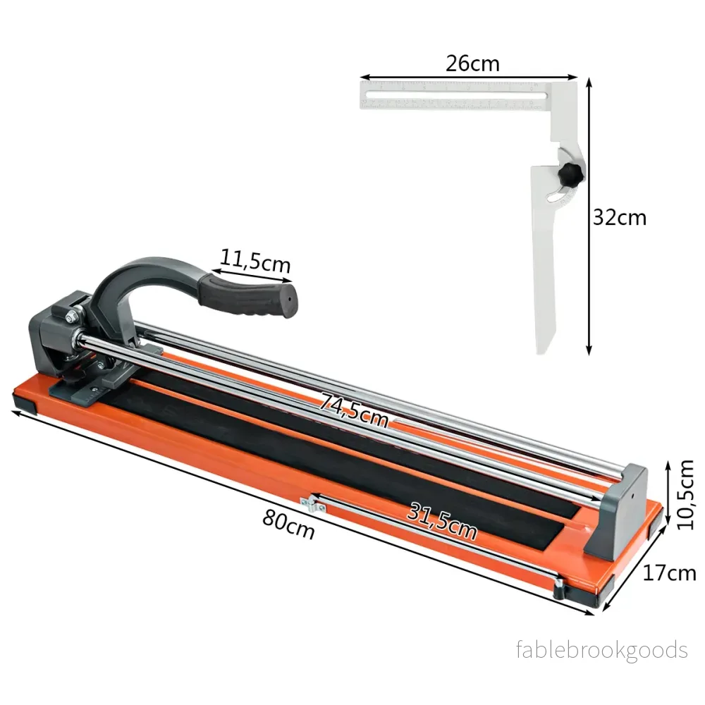 Professionell – Kakelskärare Diagonal Porslinsskärare – 40,5 cm 61 cm – Orange - Bild 3