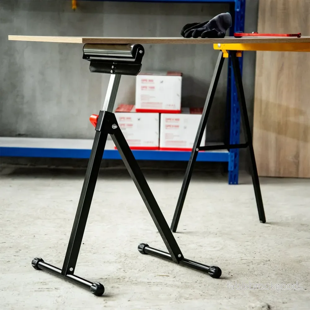 Justerbar rullbock – metall, 90 kg kapacitet, svart - Bild 2