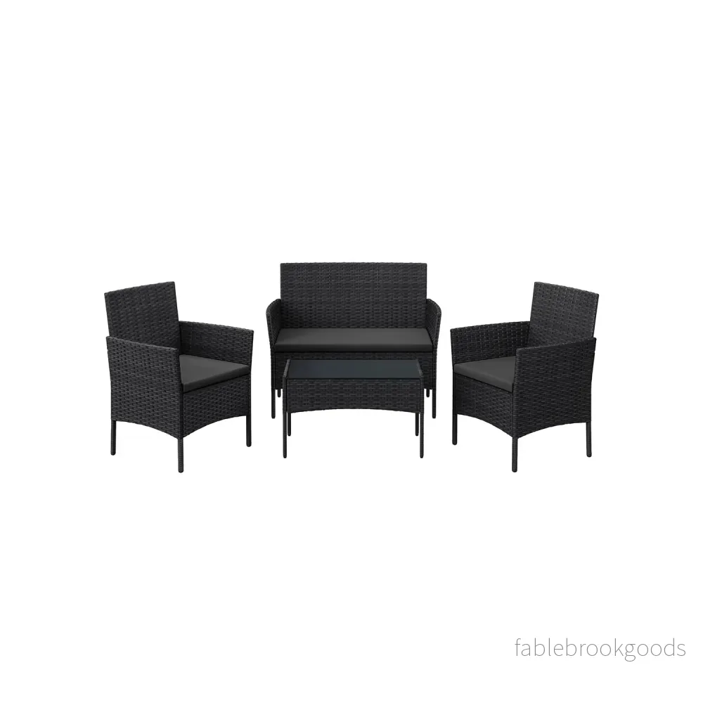 Balkongmöbelset – Väderbeständig – Brun-taupe Balkongmöbelset – Väderbeständig – Brun-taupe