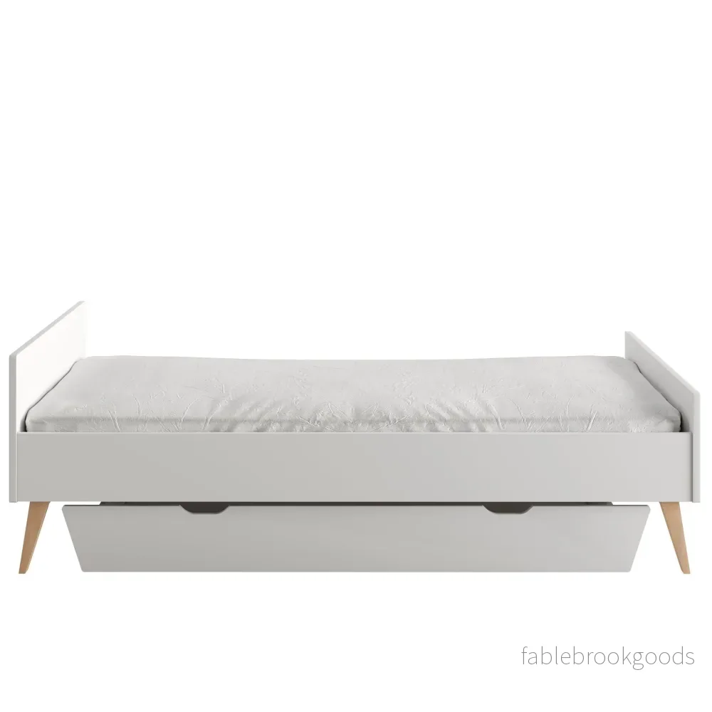 Sara under bed drawer to 200 x 90 cm and 200 x 120 cm White color - Bild 2