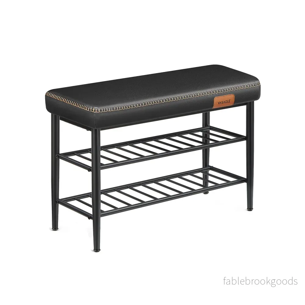 Skobänk – Modern och Stilren – Bläcksvart Skobänk – Modern och Stilren – Bläcksvart