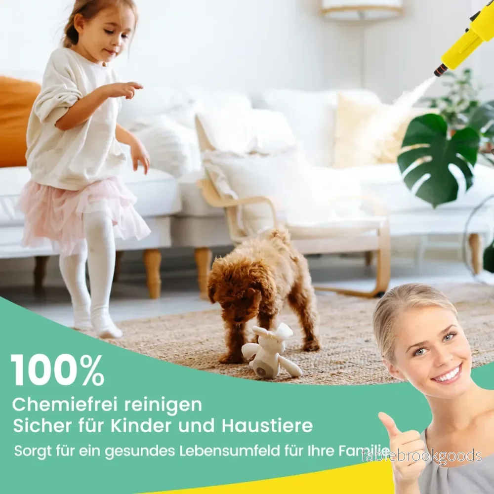 1500W – ångtvätt med tanktemperatur upp till ℃ handhållen – 400 ML 125 – Gul - Bild 2