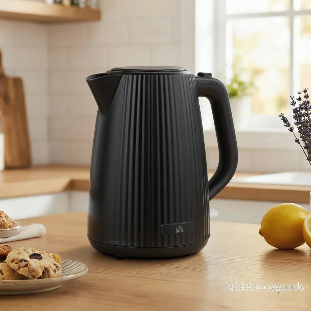 Vattenkokare, 1,7 l kapacitet, automatisk avstängning, svart - Bild 2