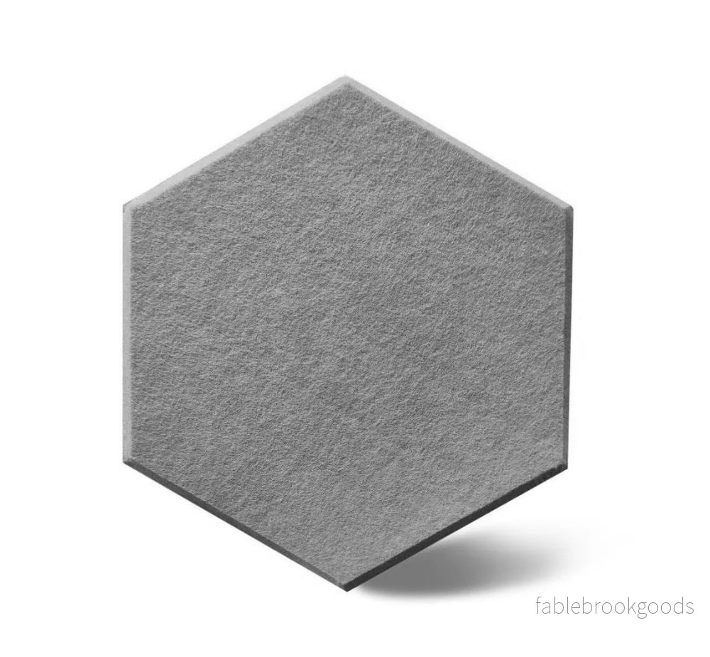 Focus Hexagon – akustikpanel, grå (10 st)