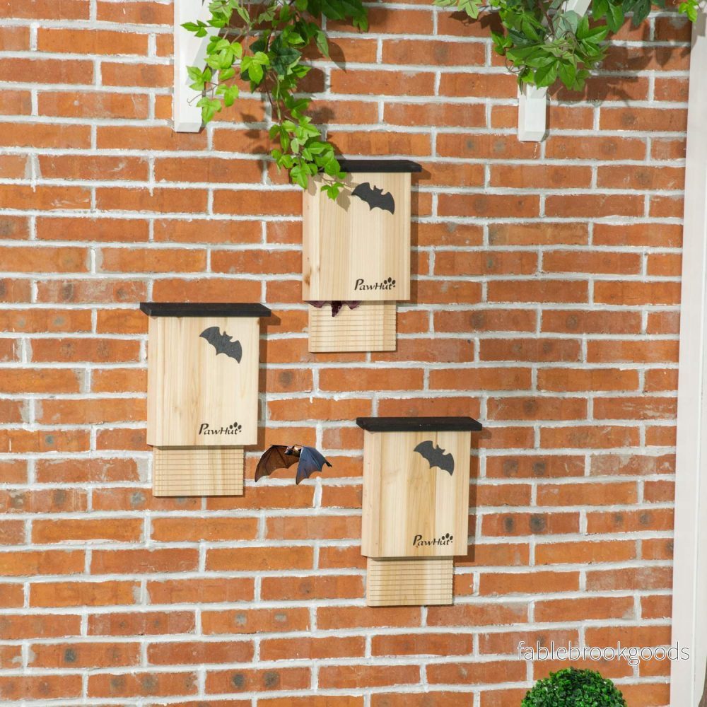 Bat House Set om 3 – Natural Gran, All Season Use - Bild 2