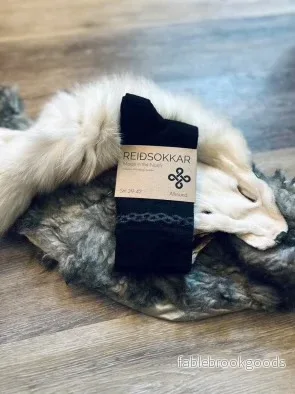 Ridstrumpa Mjölnir Merinoull Svart Låg modell - Bild 3