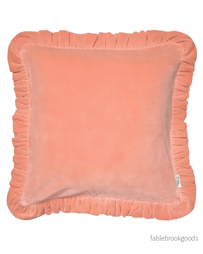 Kuddfodral Frilled Rosa