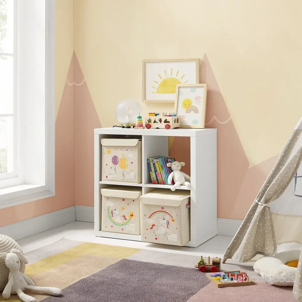 Förvaringskorgar – Set om 3 med lock – Beige - Bild 2