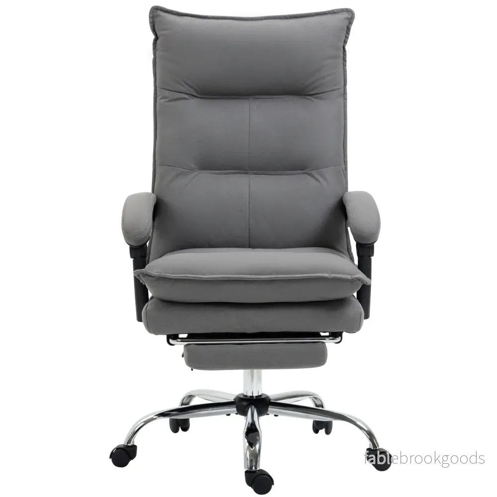 Ergonomisk kontorsstol med värme, lutning, fotstöd, justerbar höjd