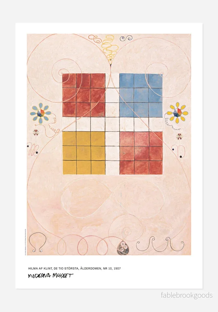 Poster: Hilma af Klint, De tio största, Ålderdomen, Nr 10 Poster: Hilma af Klint, De tio största, Ålderdomen, Nr 10