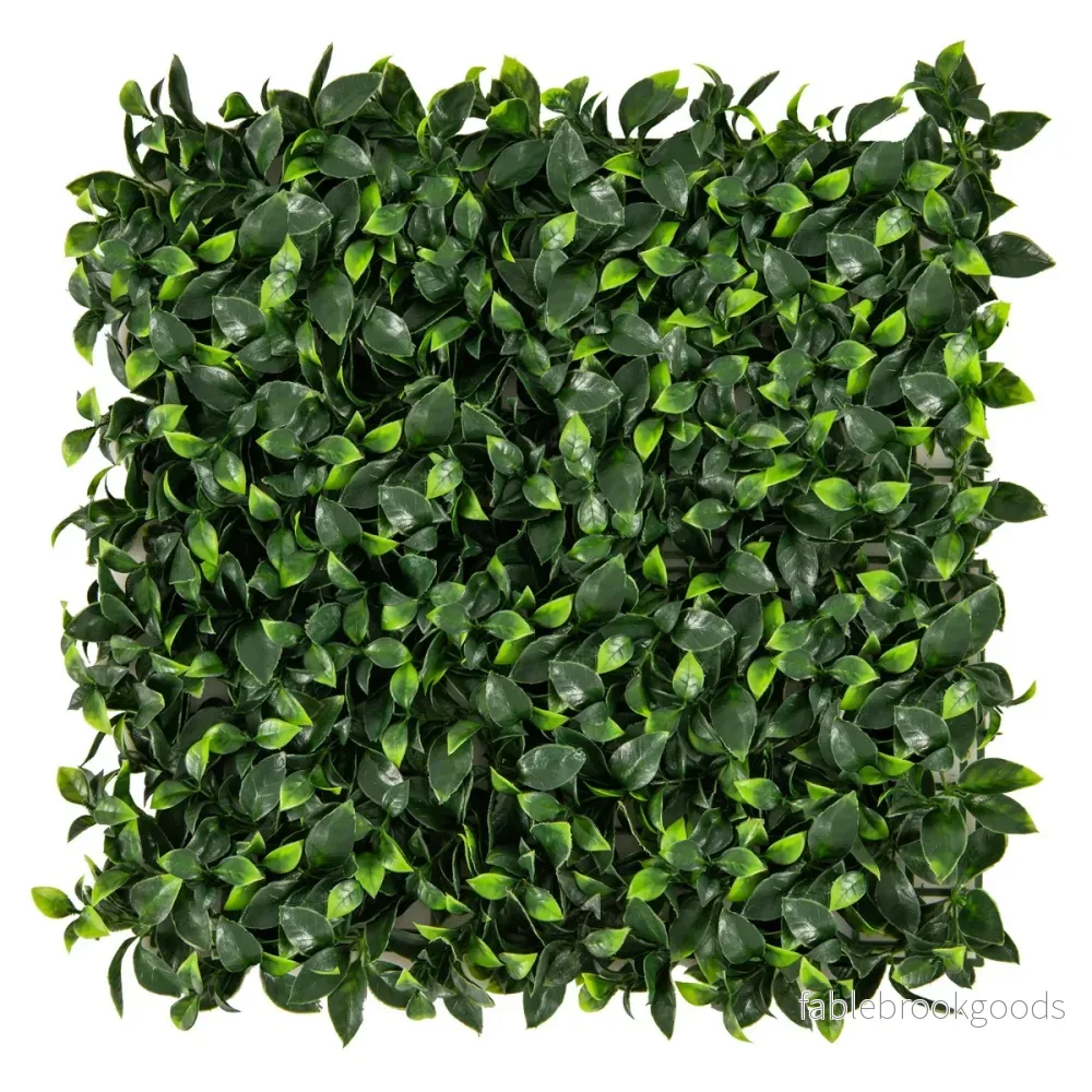 stycken – konstgjord häck växtvägg simulerad gräsmatta – 12 50,5 x 50,5 cm – Grön