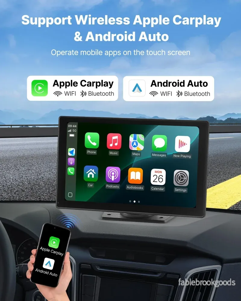 9" Trådlös CarPlay‑skärm - Bild 2