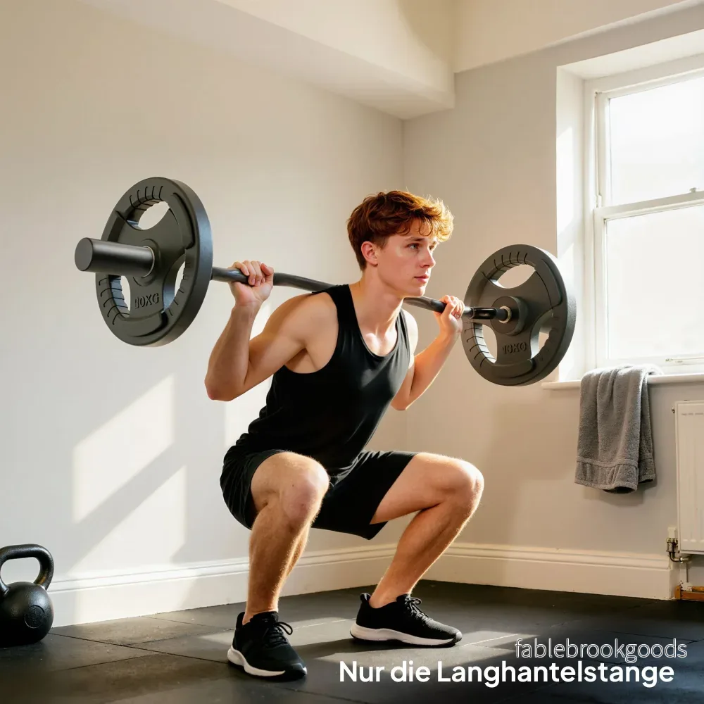 Olympisk curlstång, 5 cm hylsor, stål, 100 kg kapacitet - Bild 2