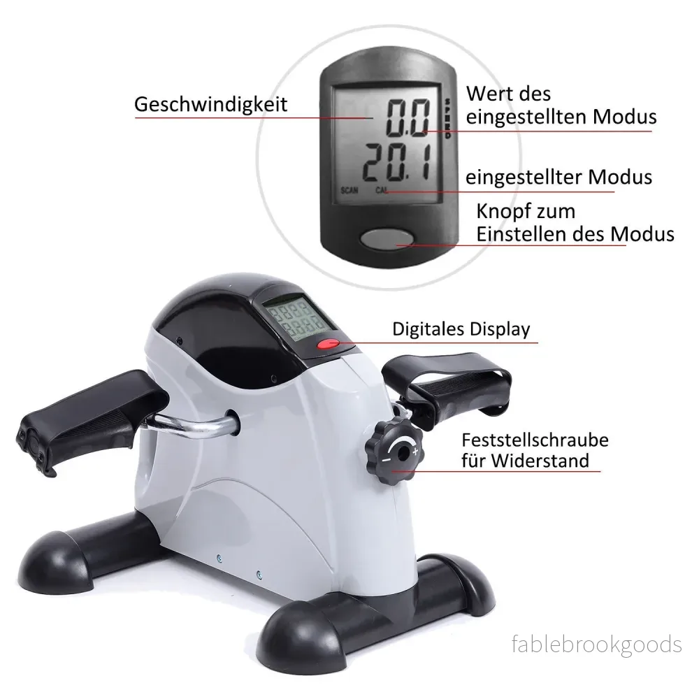 Kompakt motionscykel – Bärbar pedalövning för hemmet - Bild 2