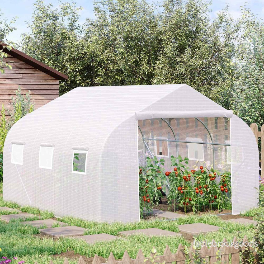 Växthus 3,5x3x3m UV-skyddad, vindtät, metallram - Bild 2