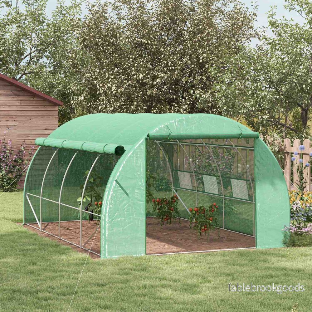 Växthuspolytunnel – Walk-In, UV-skyddad, 3,97x3x2M - Bild 2