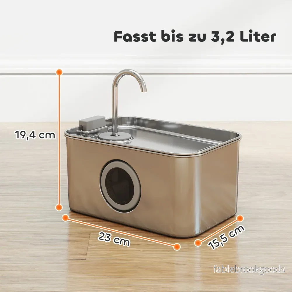 Kattfontän 3,2L dricksfontän för katter med tyst pump aktivt kolfilter - Bild 3