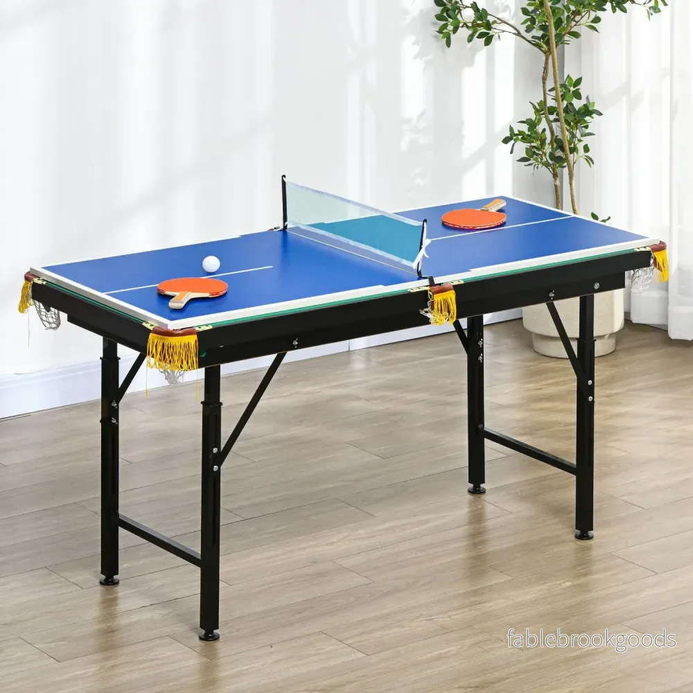 2-i-1 spelbord – biljard och bordtennis, justerbar höjd - Bild 2