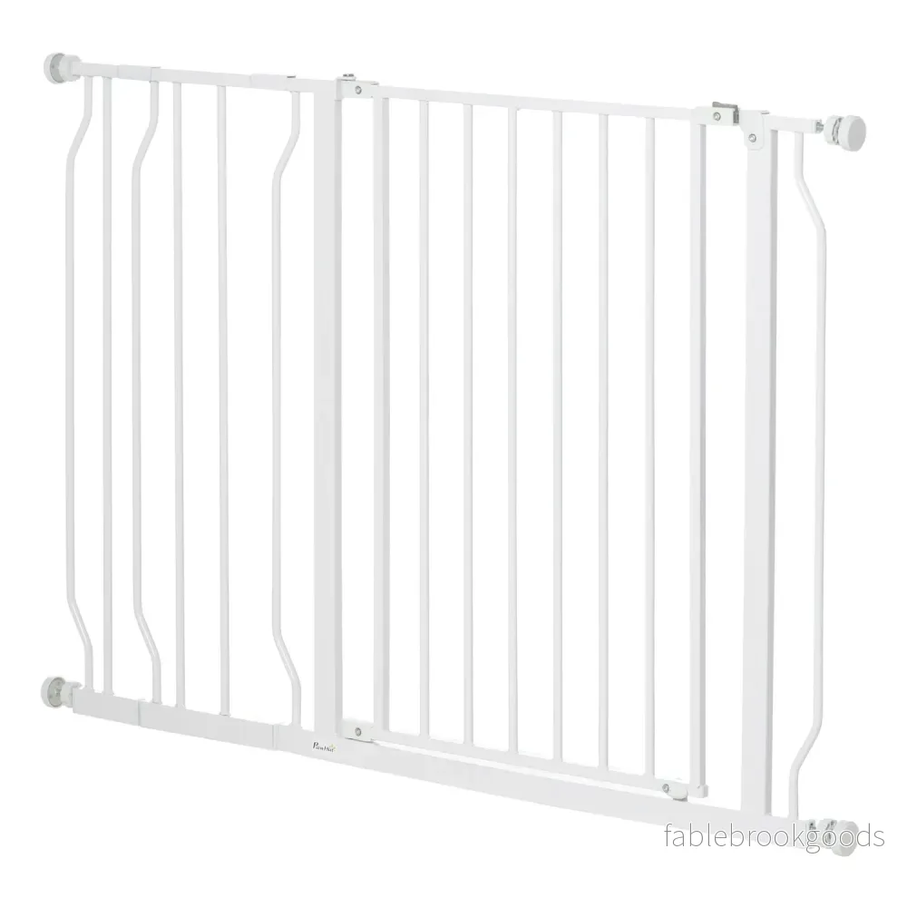 Justerbar hund- och babygrind – No-Drill, Svart, 75-115 cm