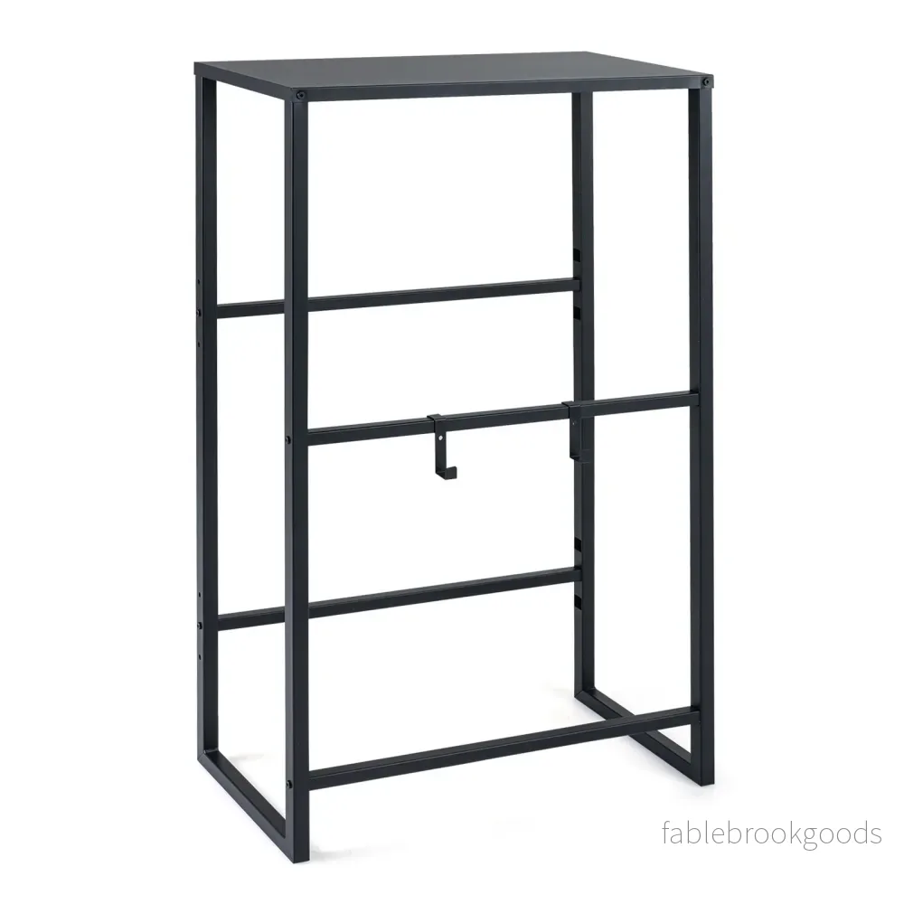Dryckeslådsställ – för lådor, metallställ med öppet fack och – 4 2