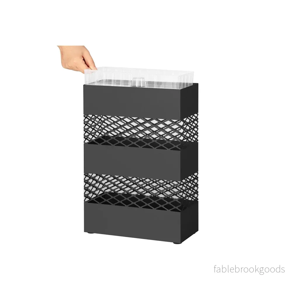 Paraplyställ – stilren design – svart - Bild 2