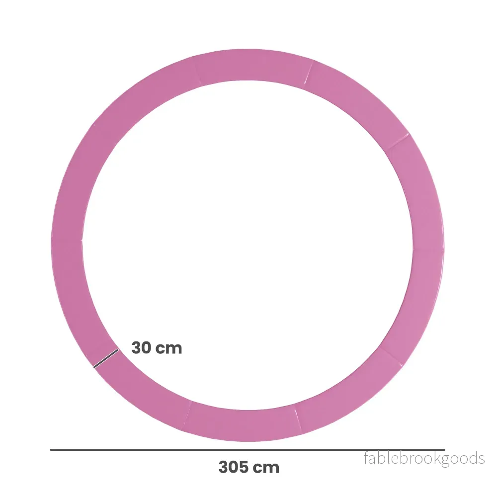 Kantskydd för studsmatta, vattentätt, rivningsbeständigt, Ø305 cm, rosa - Bild 3