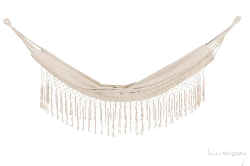 Banate Hängmatta Vit – Elegant Hängmatta i Bomull & Polyester | Venture Home - Bild 2