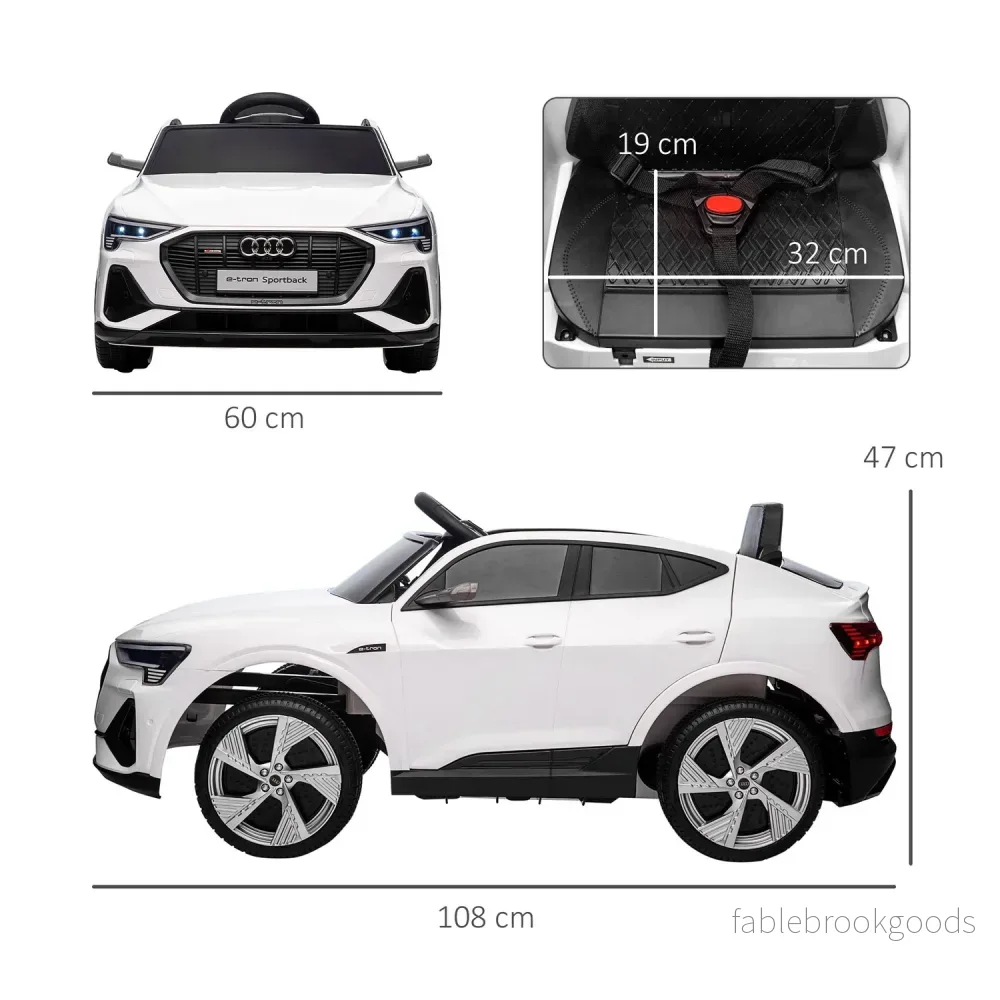 Elbil för barn med fjärrkontroll, 3 hastigheter och musikfunktion - Bild 3