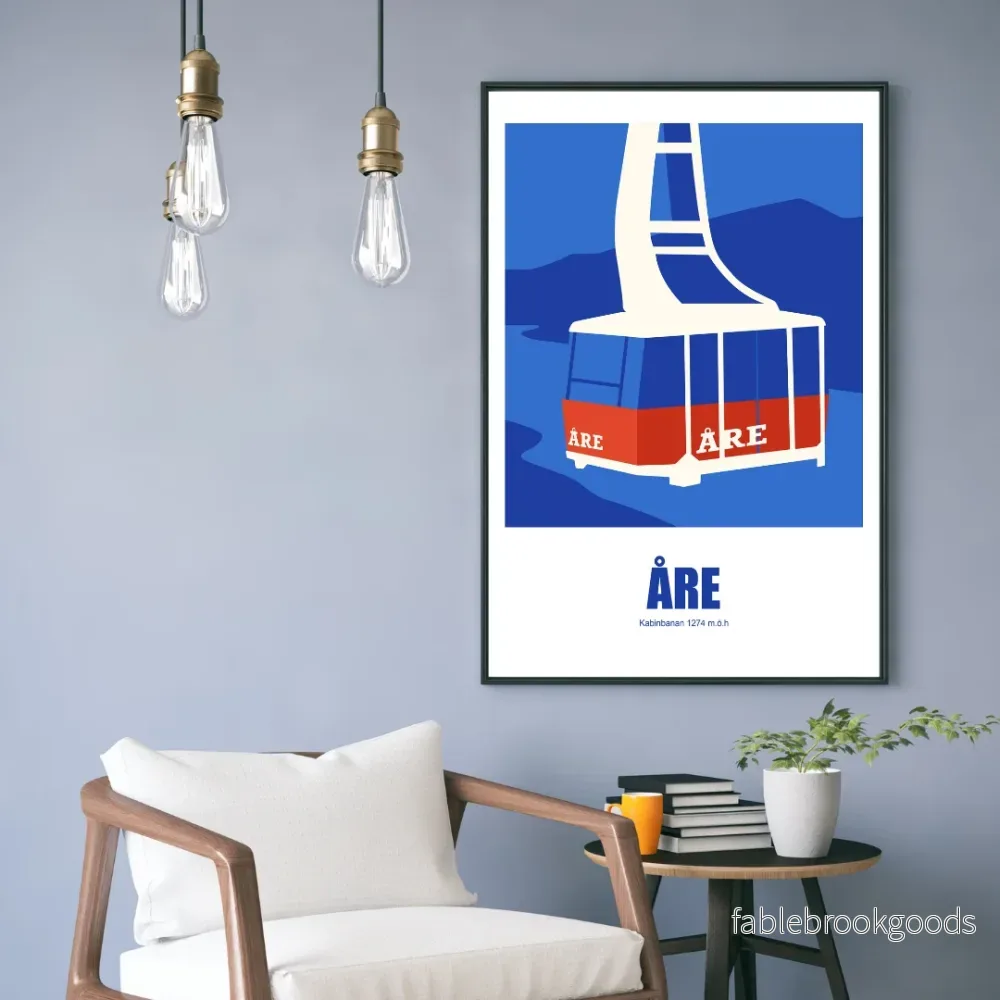 Kabinbanan grafisk - Åre poster - Bild 2