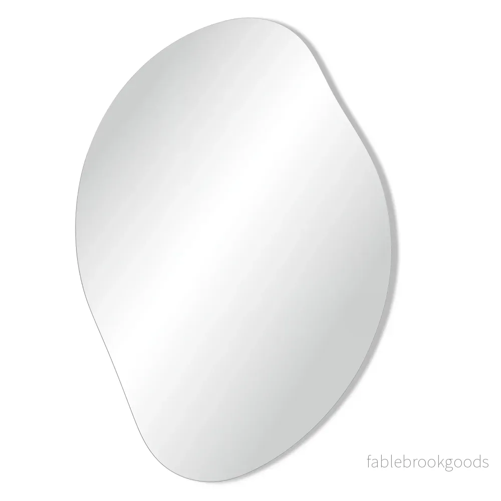 Wandspiegel – Bloemvorm – Frameloos – Asymmetrisch – 60 x 45 cm Wandspiegel – Bloemvorm – Frameloos – Asymmetrisch – 60 x 45 cm
