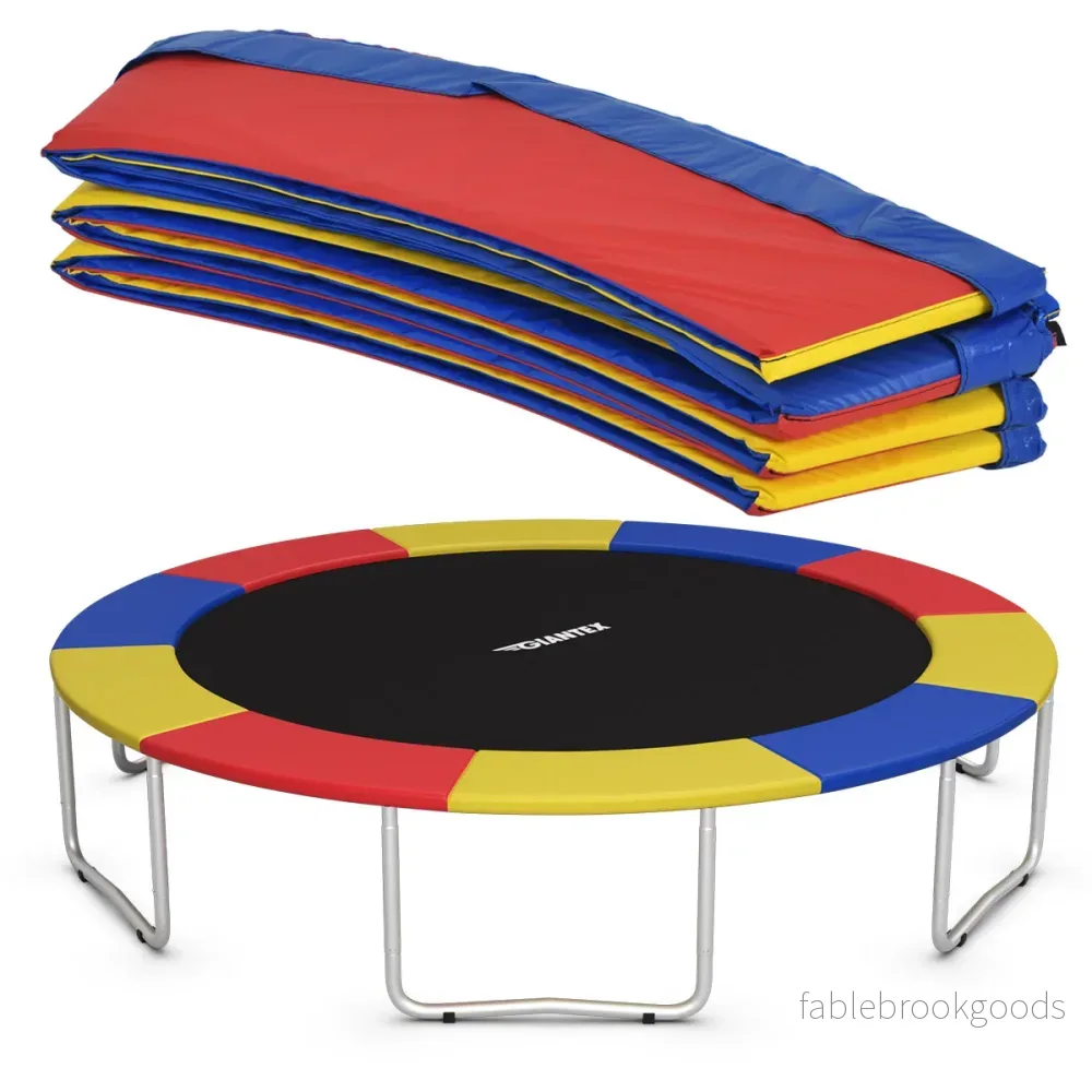 Studsmatta – madrass träning fitness gymnastik stoppning – 427 cm x 427 cm x 10 cm – Färgglad - Bild 2