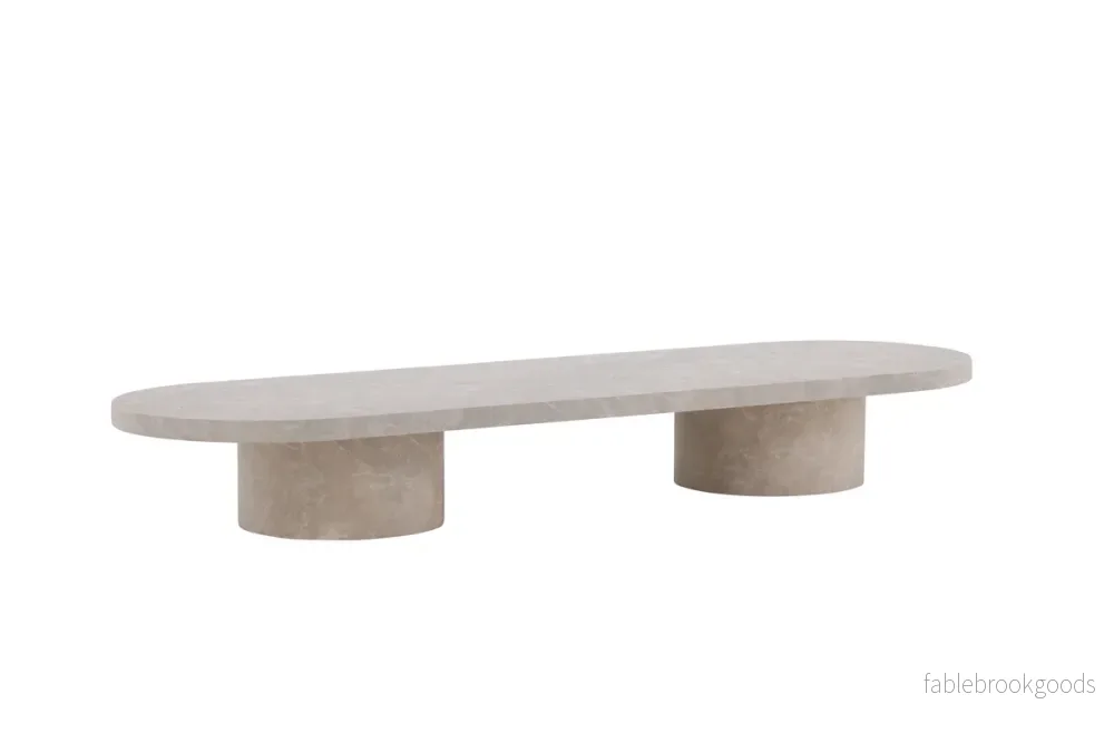 Narvik Soffbord 190 × 60 Beige – Modernt Skandinaviskt Soffbord | Venture Home - Bild 3
