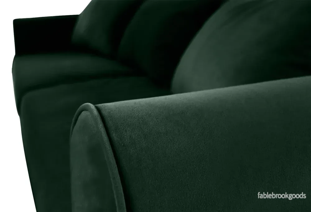 Turku 4-seater sofa/sofa bed Exclusive Velvet, Moss Green, removable & washable covers - Bild 2
