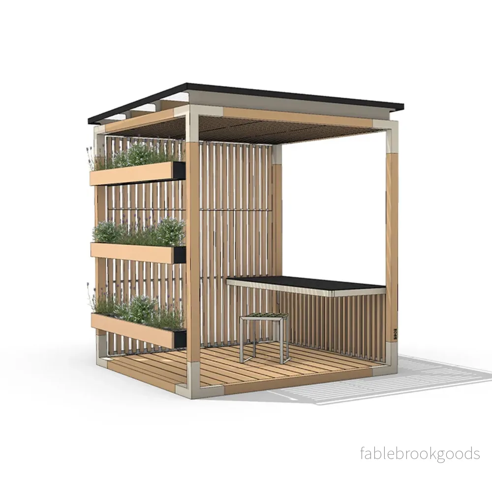 Uteplats Kontor med Bord och Sittpall - Bild 3