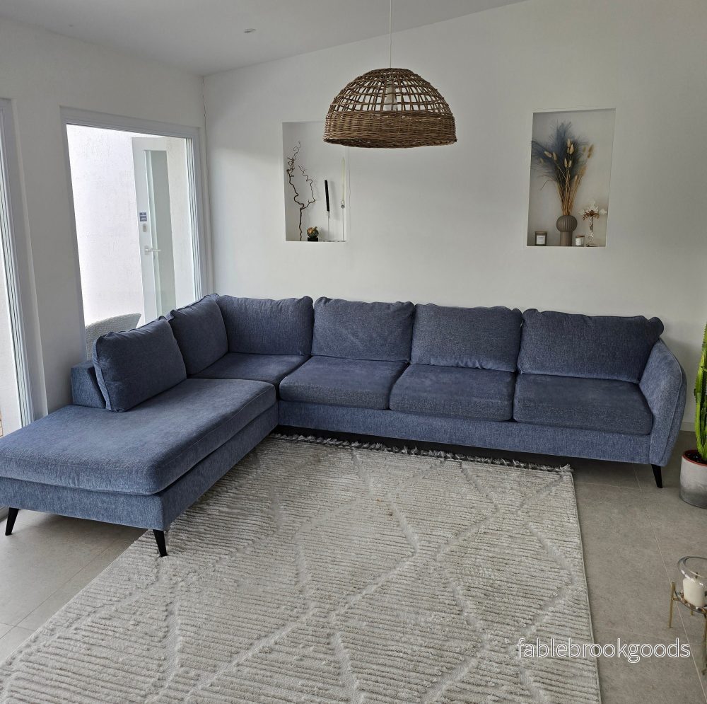 Mio County 3-sits soffa med divan vänster, Light Blue - Bild 2