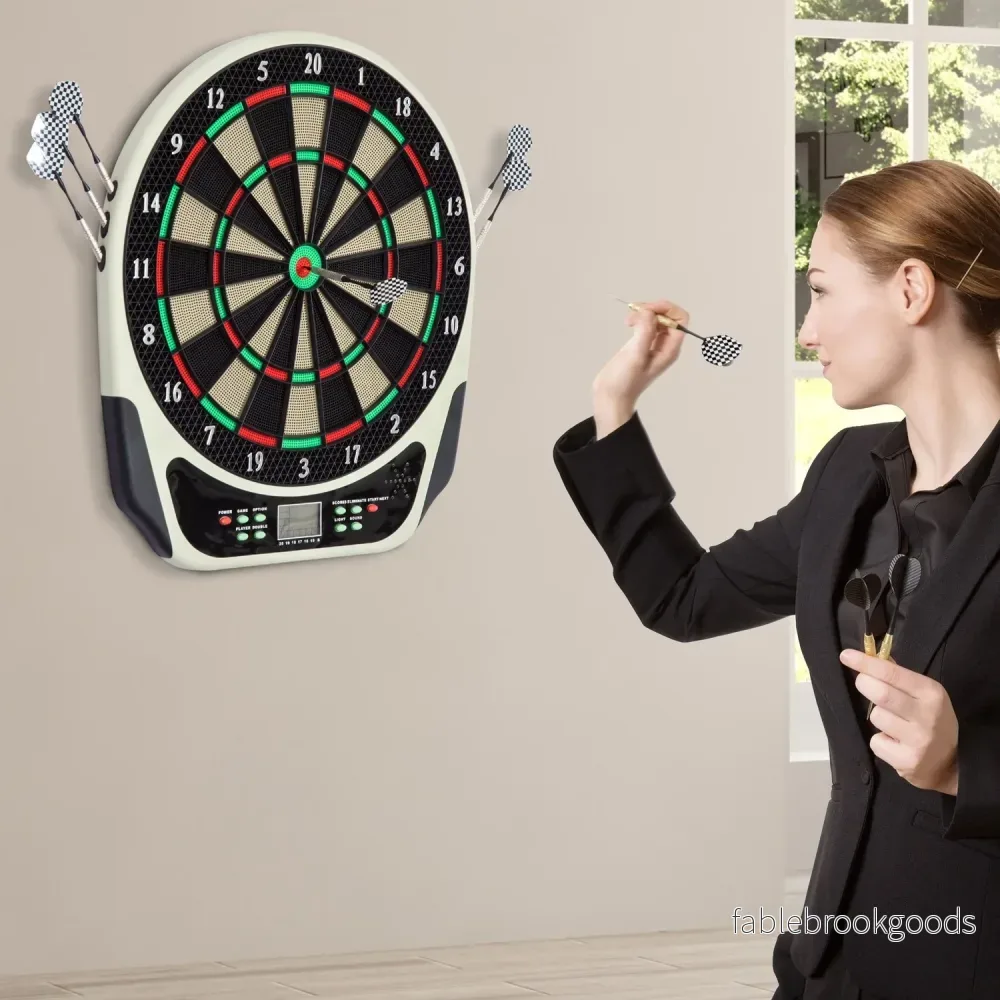 Elektronisk darttavla med LCD-skärm – 18 spel, 6 dart - Bild 2