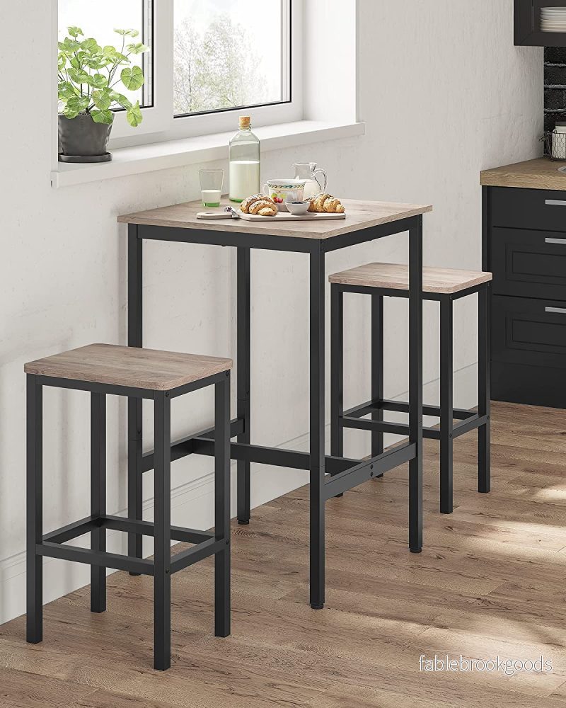 Barbord – Robust och mångsidig – Greige svart - Bild 2