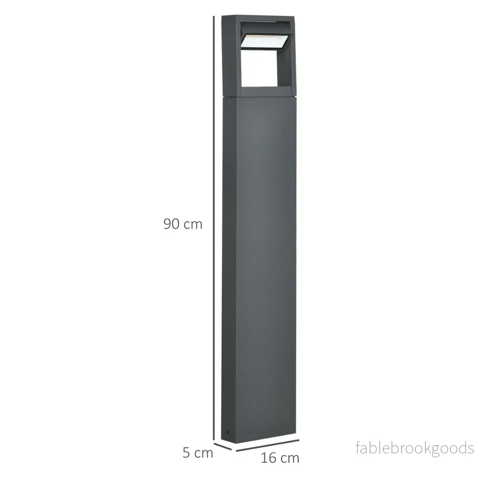 Trädgårdspollare utomhus, varm LED, justerbar, IP65 - Bild 3