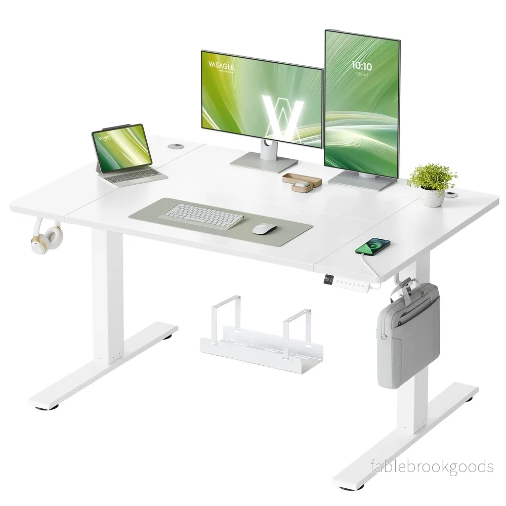 Elektrisch Zit-Sta Bureau – 120 x 80 cm – USB-C-Poort – Wit Elektrisch Zit-Sta Bureau – 120 x 80 cm – USB-C-Poort – Wit