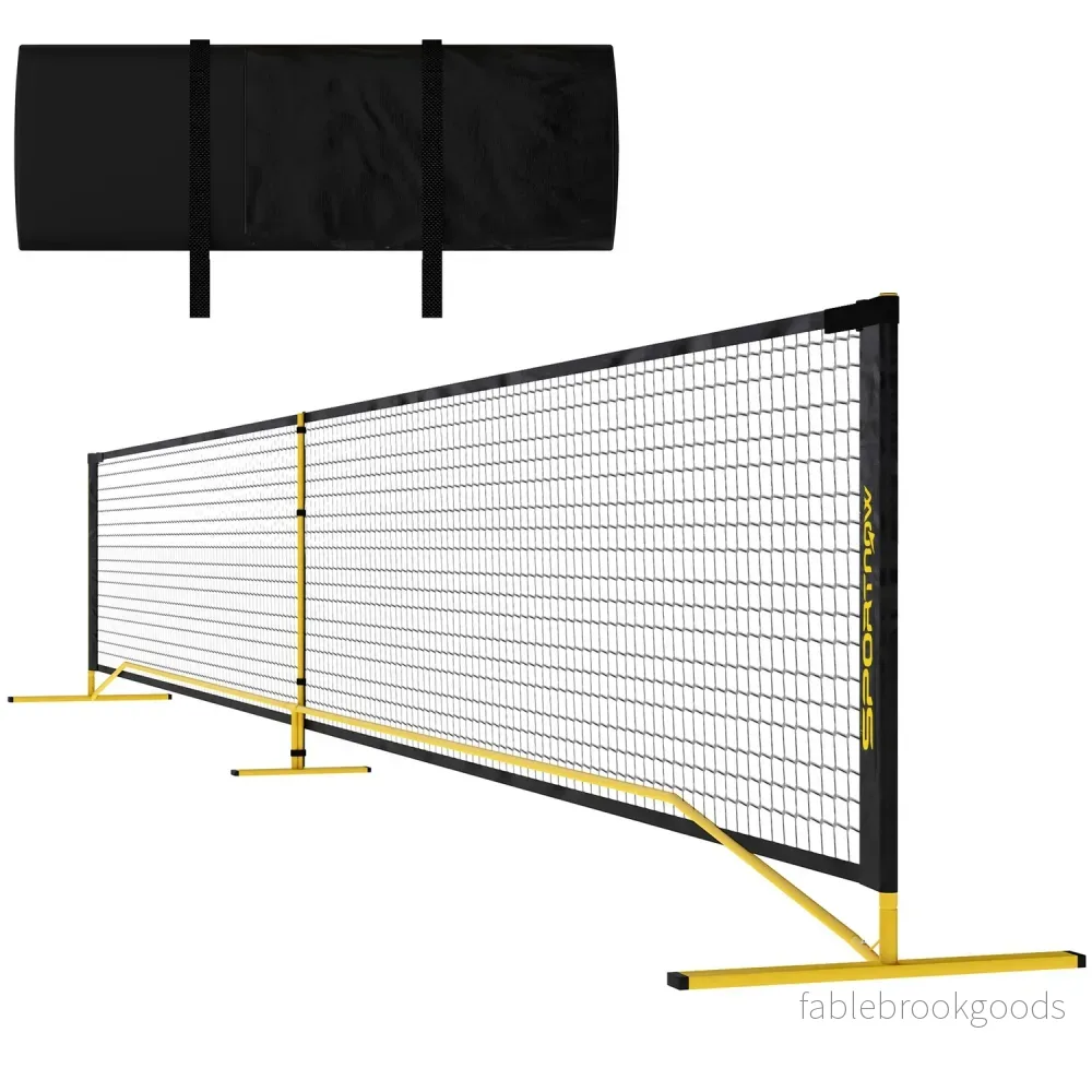 Bärbart Pickleball-nät 6,7 m med metallram och bärväska Bärbart Pickleball-nät 6,7 m med metallram och bärväska
