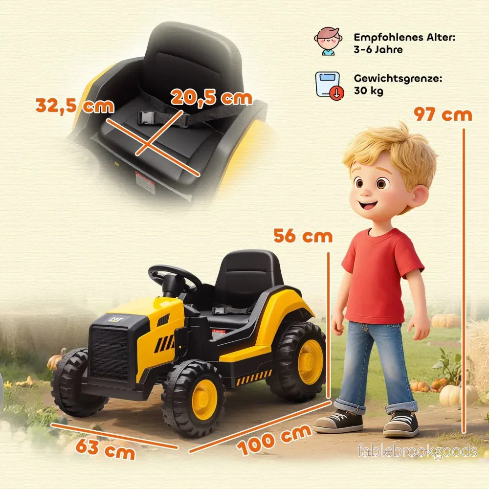 Åkbart byggfordon för barn, fjärrstyrt, 3-6 år - Bild 3