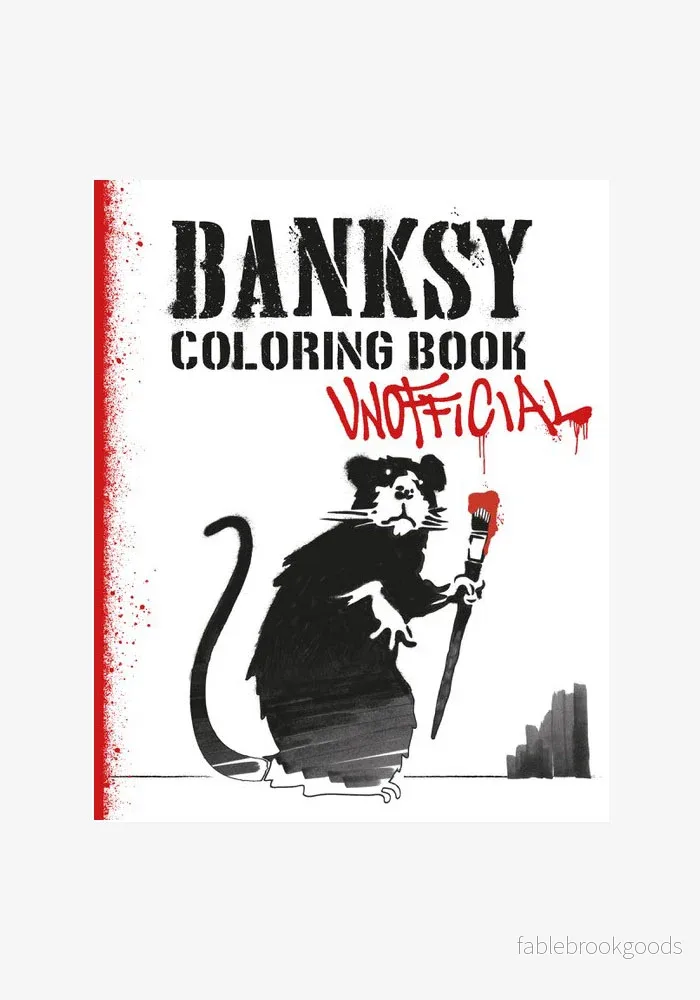 BANKSY coloring book unofficial, målarbok
