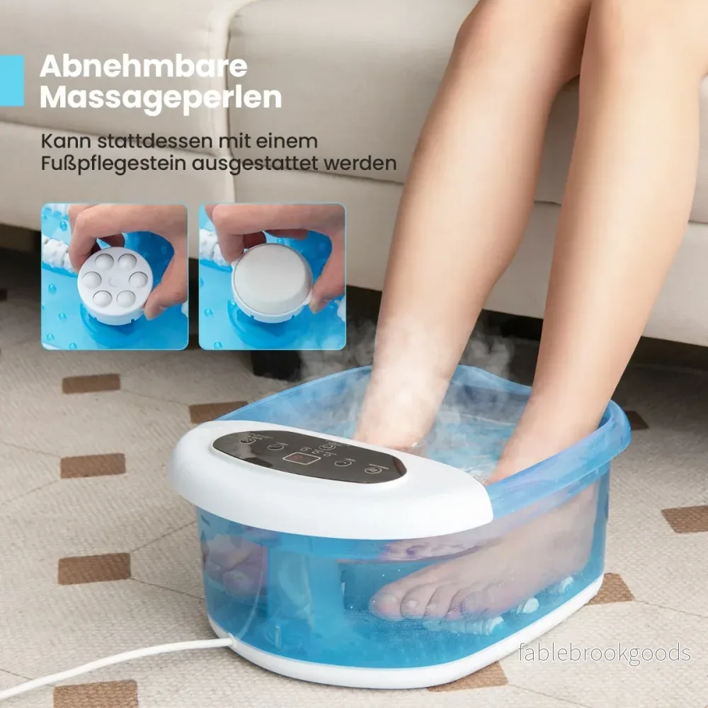 Fotmassager – Fotbad med löstagbar pedikyrsten timmes automatisk avstängning – 1 – Blå - Bild 3