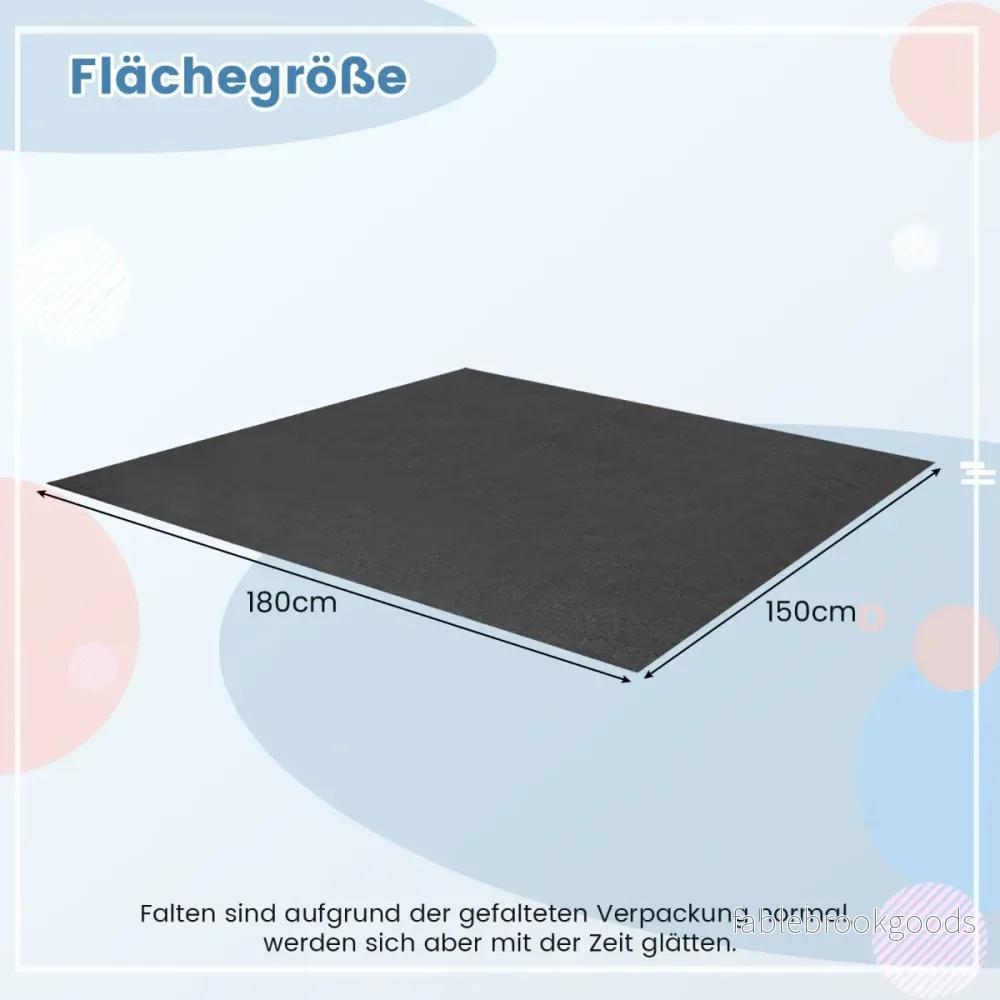 Garage – golvmatta Halkfri och Vattenavvisande Oljematta – 180 x 150 cm – Grå - Bild 2