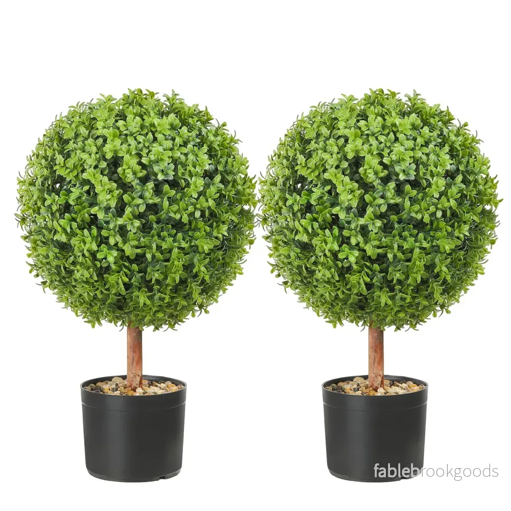 Konstgjord växt Buxbomsträd – 56 cm – 2-pack Konstgjord växt Buxbomsträd – 56 cm – 2-pack