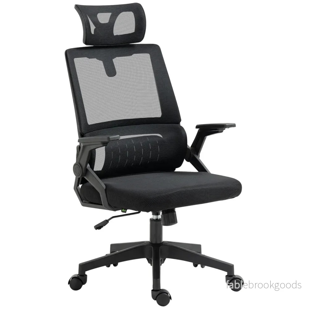 Ergonomisk kontorsstol med justerbart nackstöd och armstöd Ergonomisk kontorsstol med justerbart nackstöd och armstöd