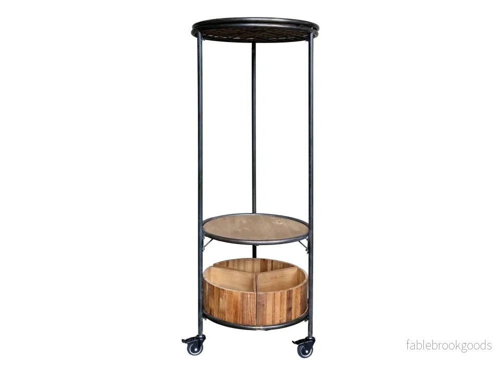 Runt sidobord på hjul - Bild 3