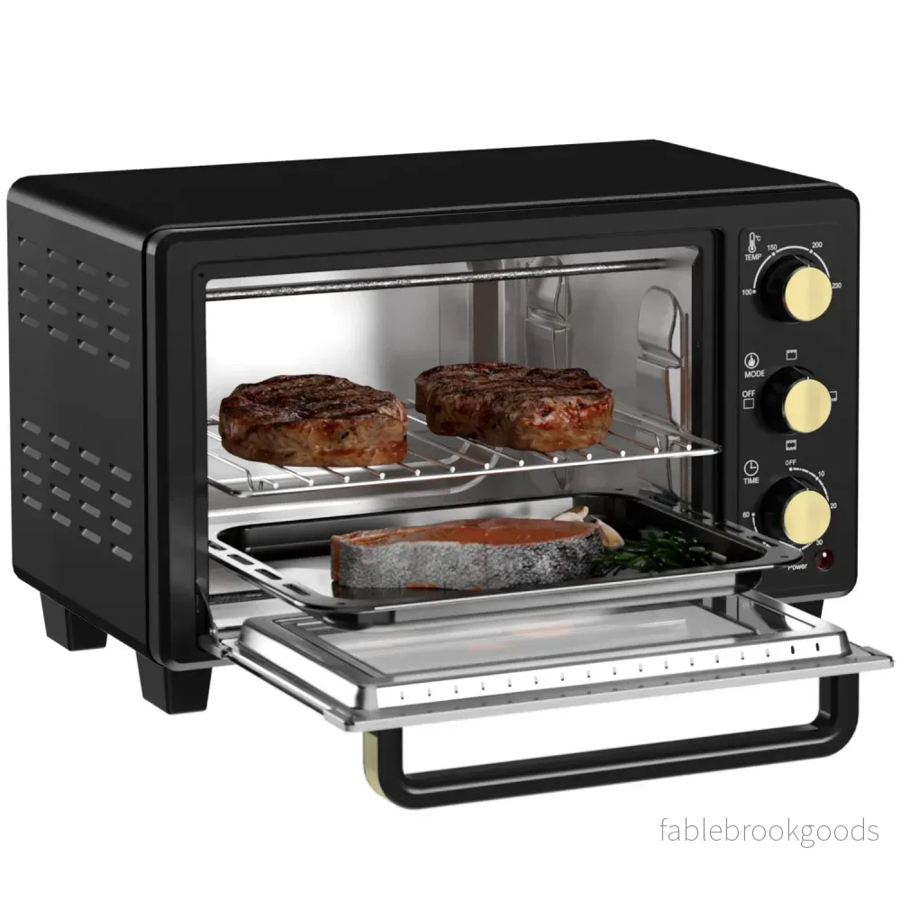 16L Miniugn, 1400W, Grill & Bakplåt, Svart