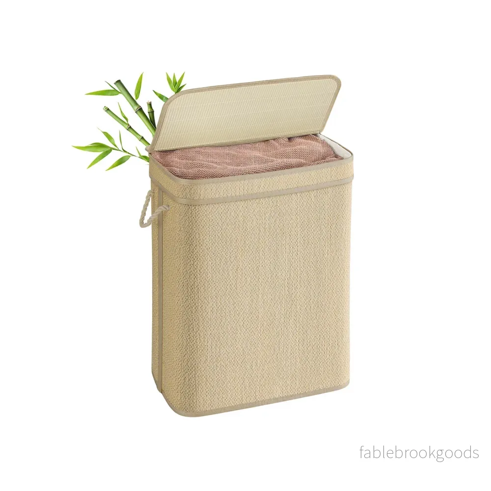 Tvättkorg – 90 Liter – Bambu – Natur Tvättkorg – 90 Liter – Bambu – Natur