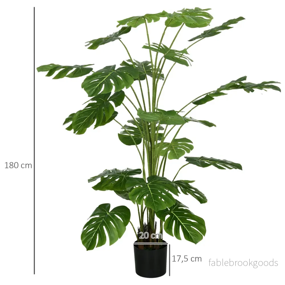 Artificiell Monstera Deliciosa, 180 cm, växtdekor inomhus - Bild 3